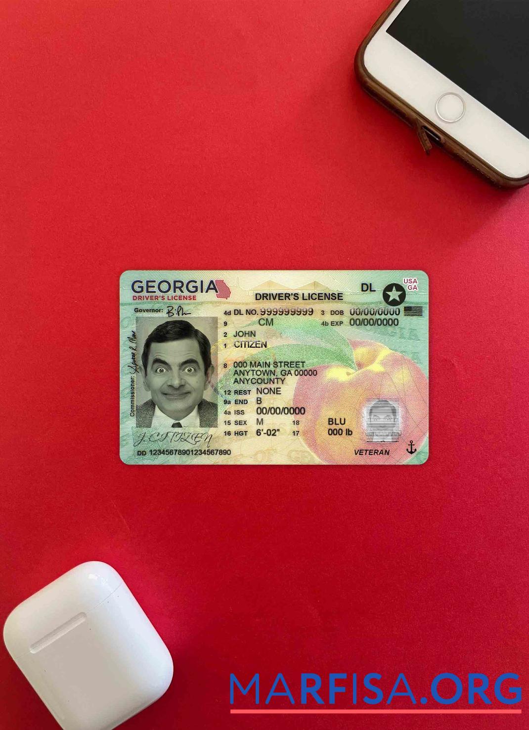 Downloadable USA Georgia DL (2019 present) photolook example